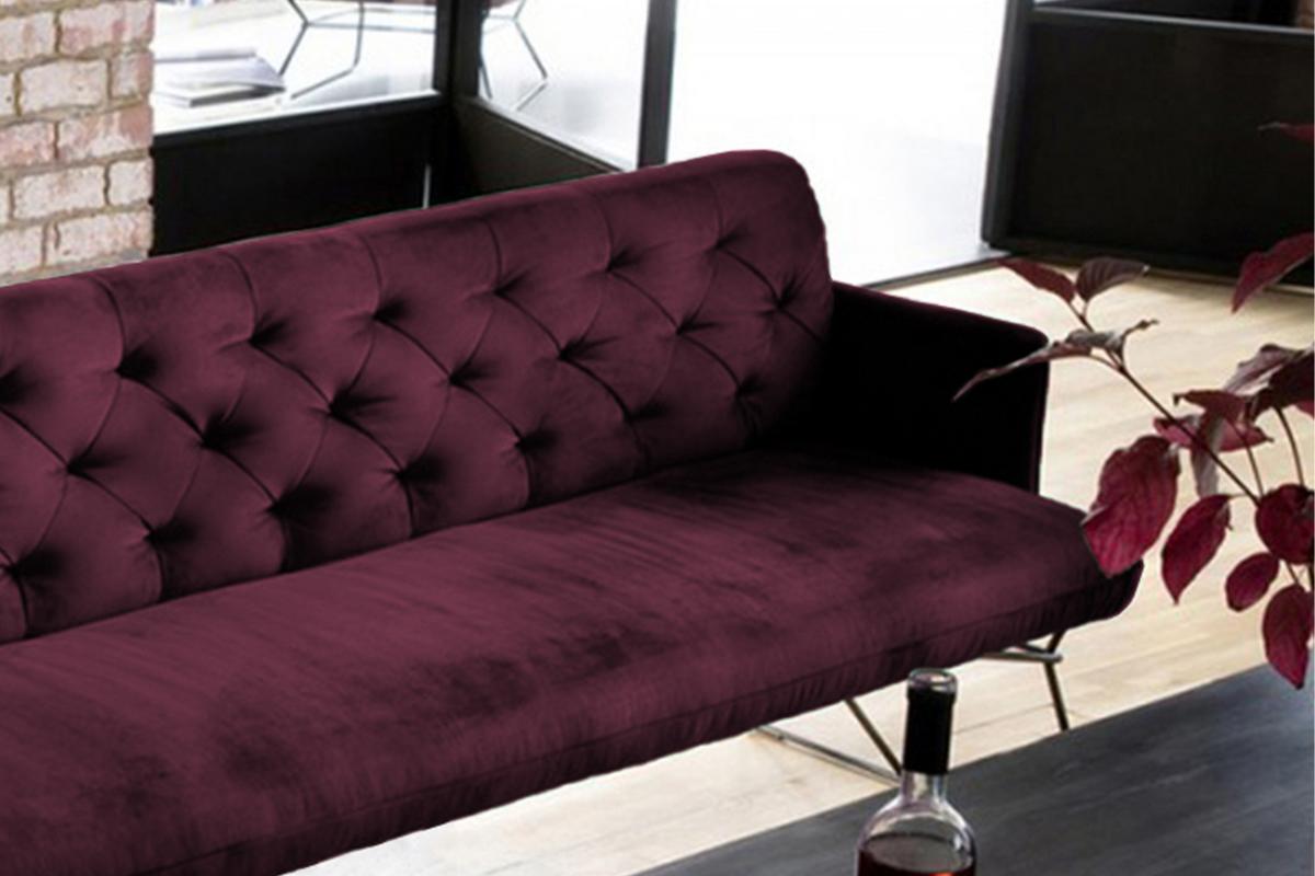 ESSZIMMERBANK CHARME Violett Velvet - Violett, Textil (166/85/68cm) - KAWOLA