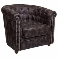 SESSEL gepolstert 80x80x48/72 cm - Braun, Textil (80/72/80cm) - Wanderlust