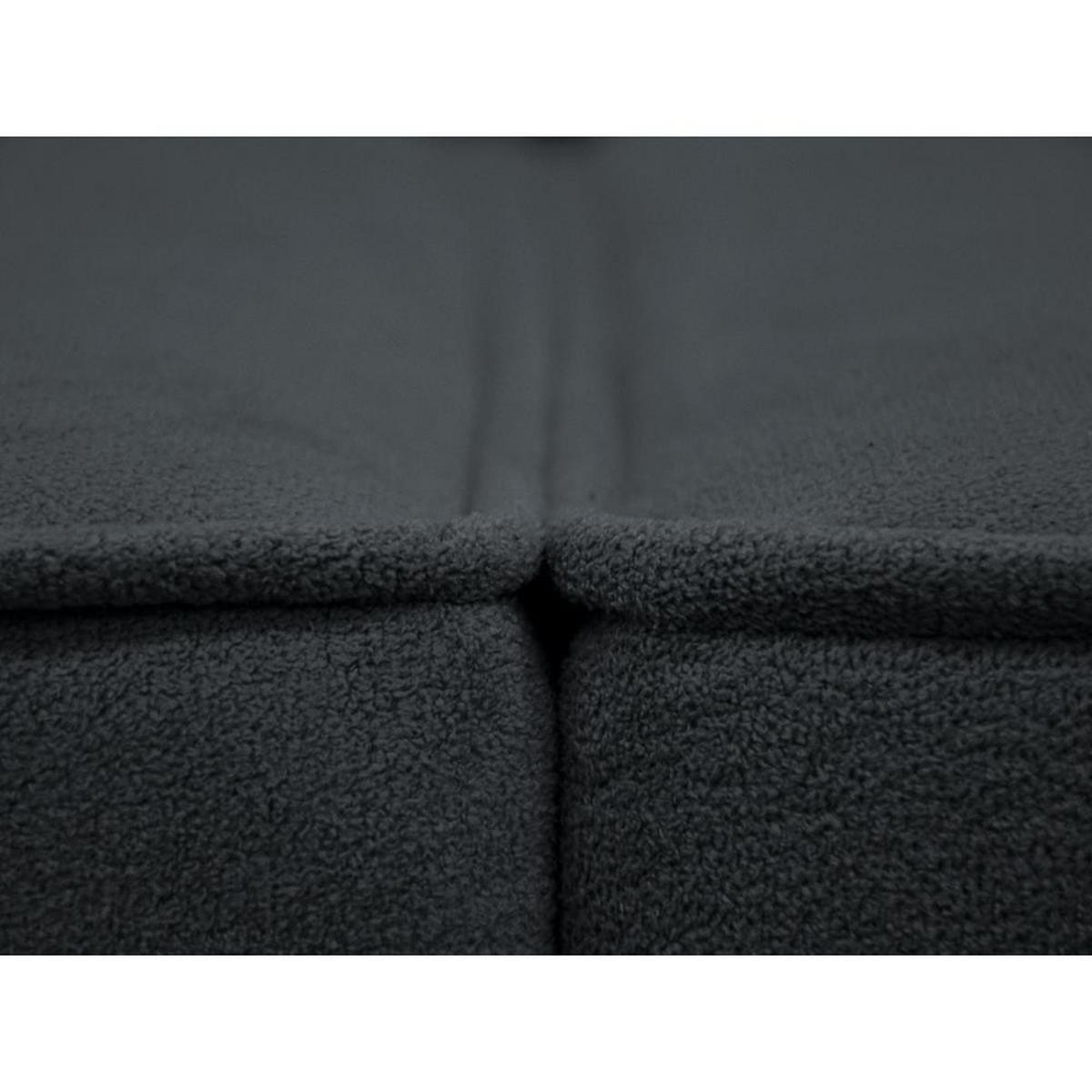 ECKSOFA ohne Schlaffunktion Pedro L dunkelgrau links - Dunkelgrau/Schwarz, Kunststoff/Textil (267/170cm) - Beautysofa
