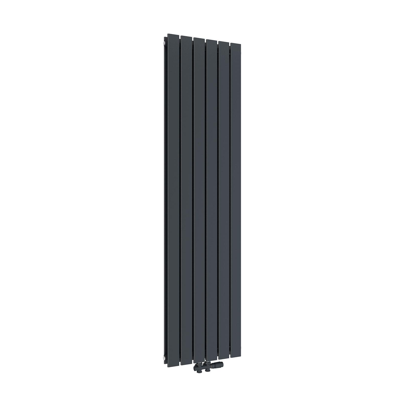 HEIZKÖRPER Flachheizkörper Anthrazit 180/46/6,6 cm - Anthrazit, Metall (46/180/6.3cm) - EMKE