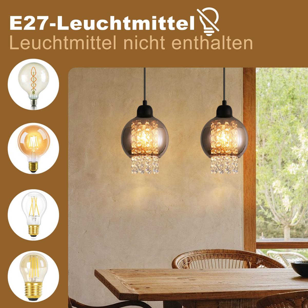 PENDELLEUCHTE Marlow 10/10/175 cm - Schwarz, Metall (10/10/175cm) - Nettlife