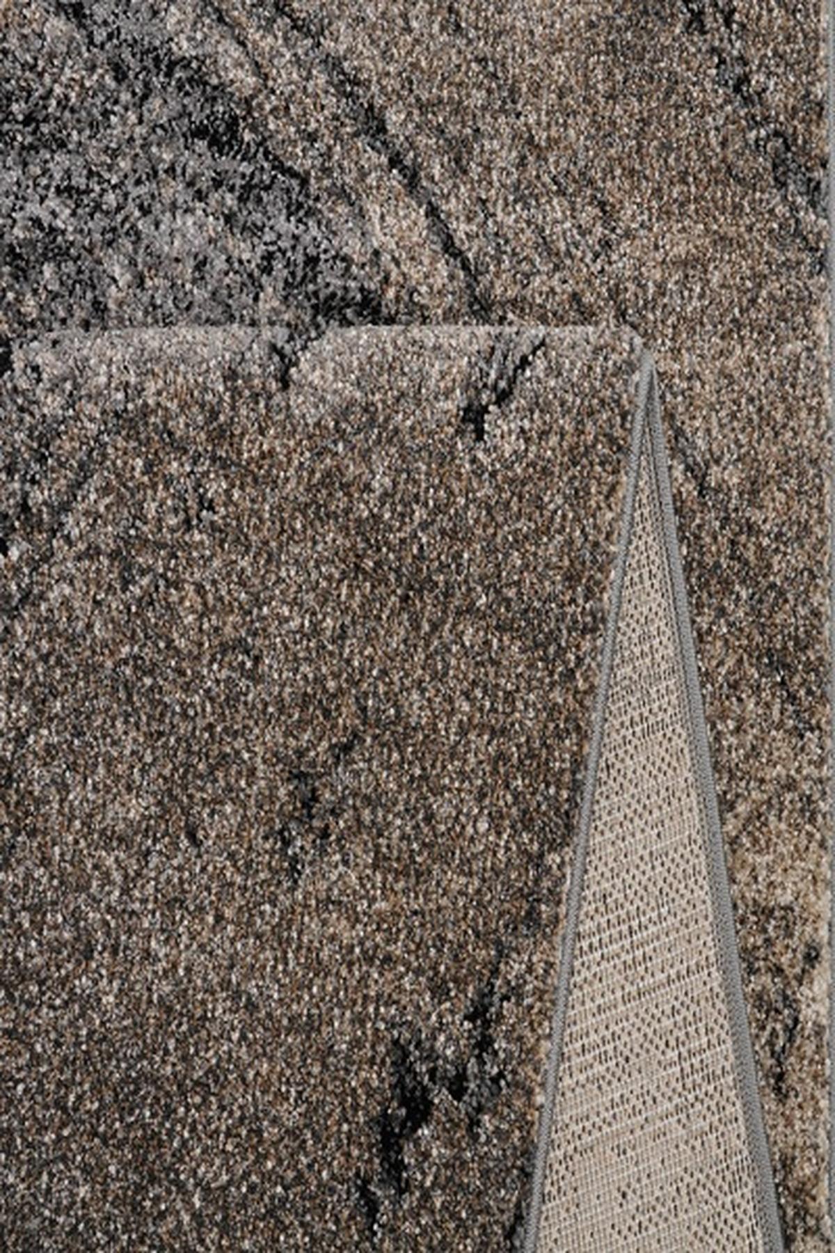 KURZFLORTEPPICH Vintage OGLIO Polypropylen Braun 120 x 170 cm - Braun, Textil (120/170cm) - KADIMA DESIGN