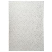 TEPPICH Cremeweiß 160/230 cm Gannett - Creme/Weiß, Textil (160/230cm) - Beliani
