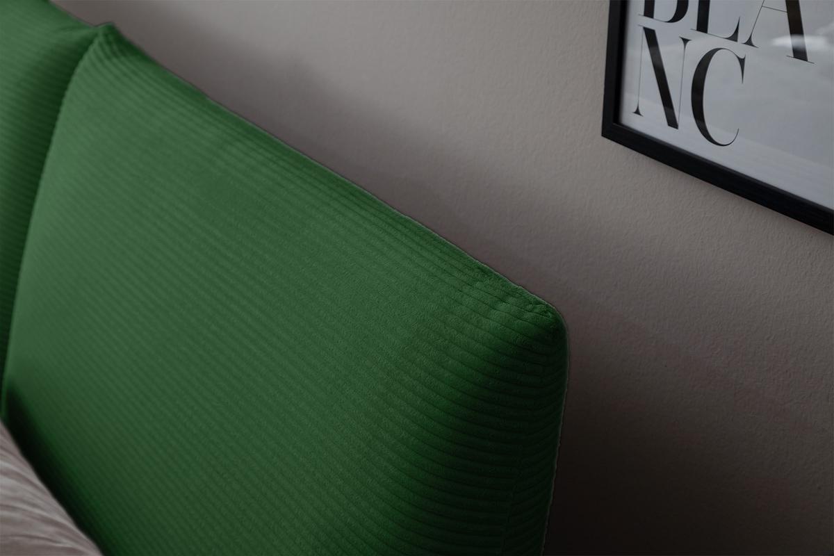 POLSTERBETT HENRY Smaragdgrün Cord - Smaragdgrün, Textil (200/200cm) - KAWOLA