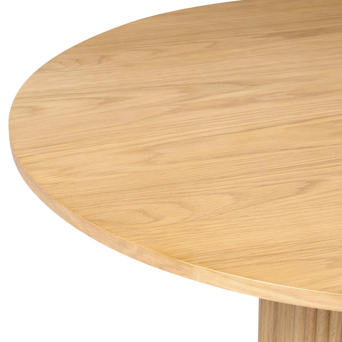 ESSTISCH Helle Eiche 90/180 cm Lunnin - Hellbraun, Holzwerkstoff (90/180/75cm) - Beliani