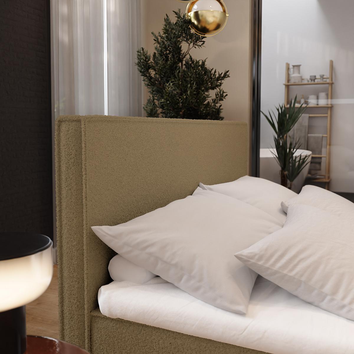BOXBETT PELLIO 180x200 cm mit Matratze und Topper - Orange - Orange, Holz (180/200cm) - MASSENO
