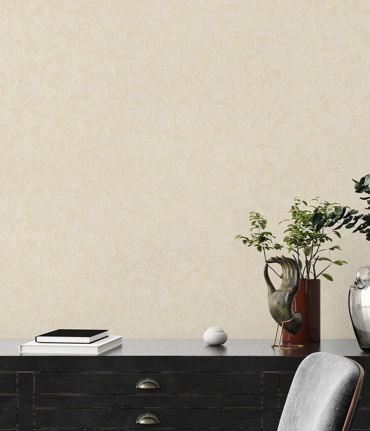 VLIESTAPETE Beige 53/1005 cm - Beige, Textil (53/1cm) - KUNSTLOFT