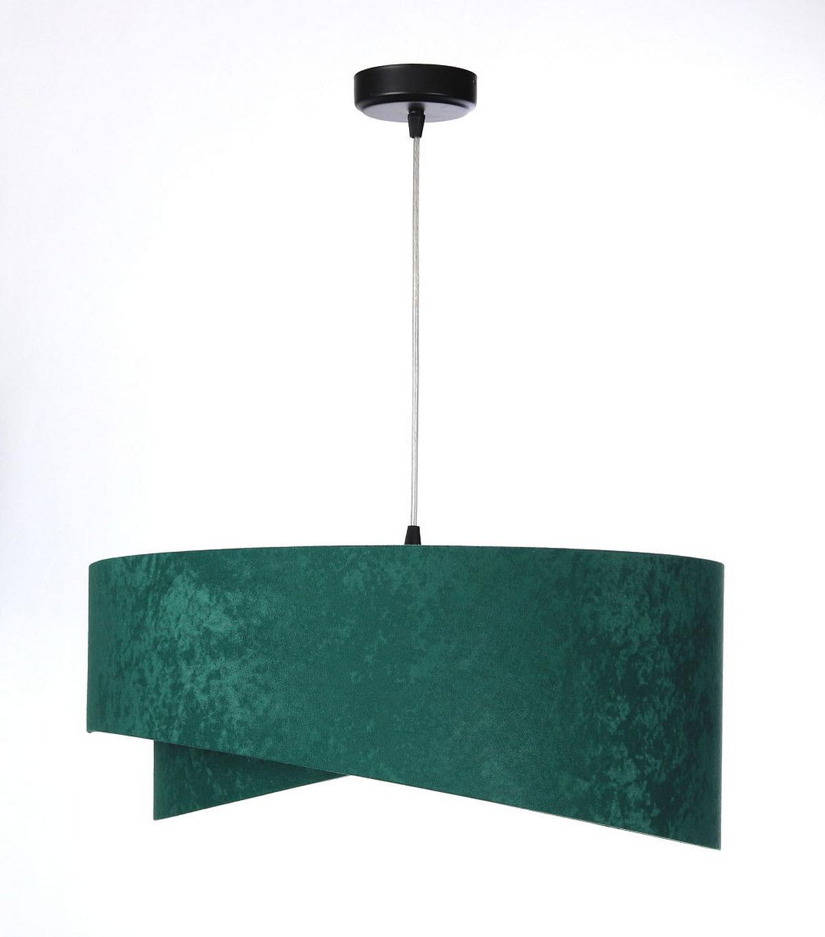 HÄNGELEUCHTE Grün 50/23 cm - Silberfarben, Kunststoff (50/1.3/23cm) - ONZENO