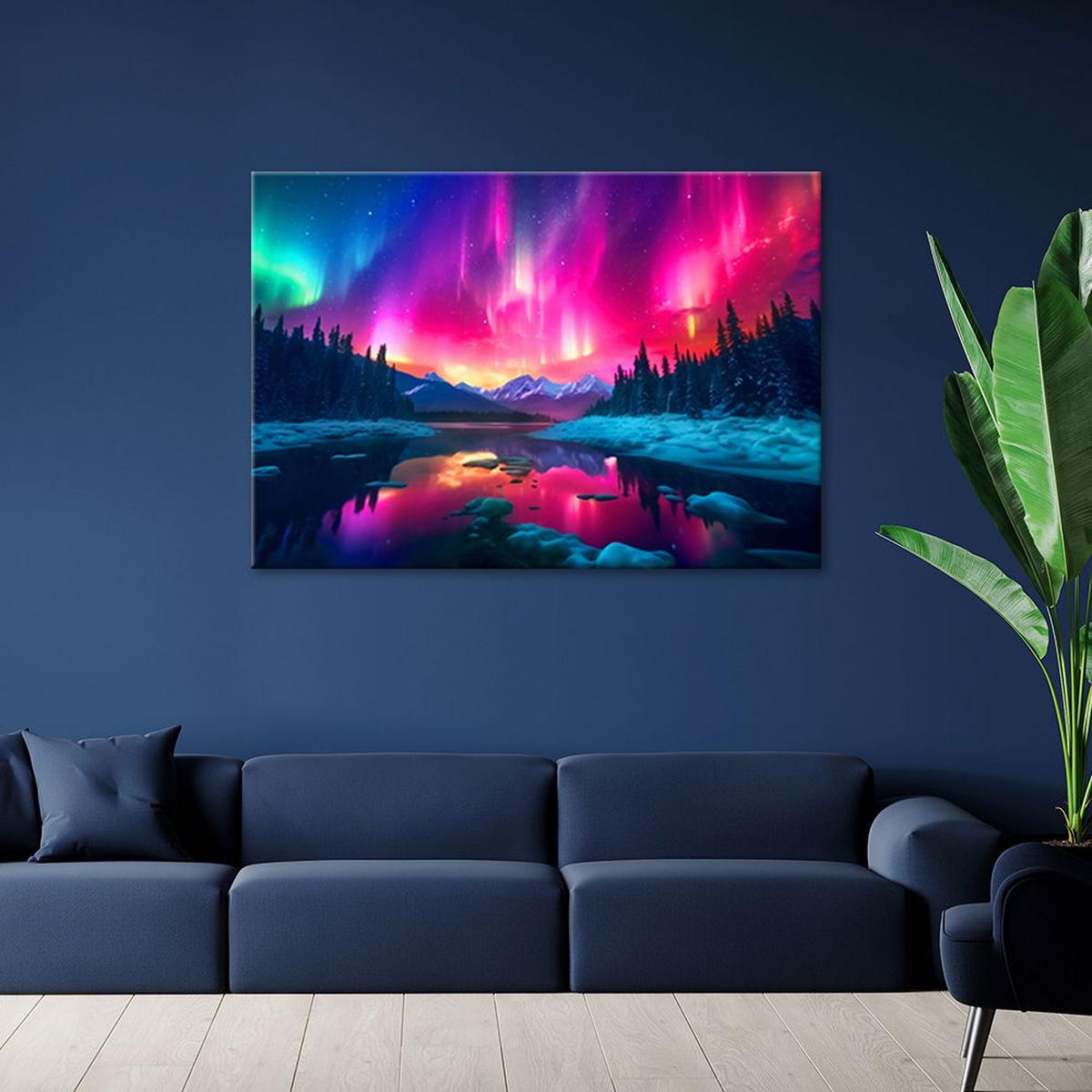 KUNSTDRUCK Lila 100/70 cm - Lila, Textil (100/70cm) - KUNSTLOFT