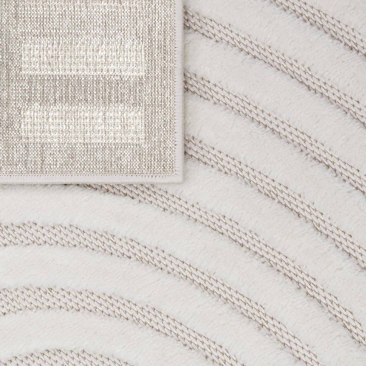 OUTDOORTEPPICH Geometrisch Creme 60 x 100 cm - Creme, Kunststoff (60/100cm) - TT Home