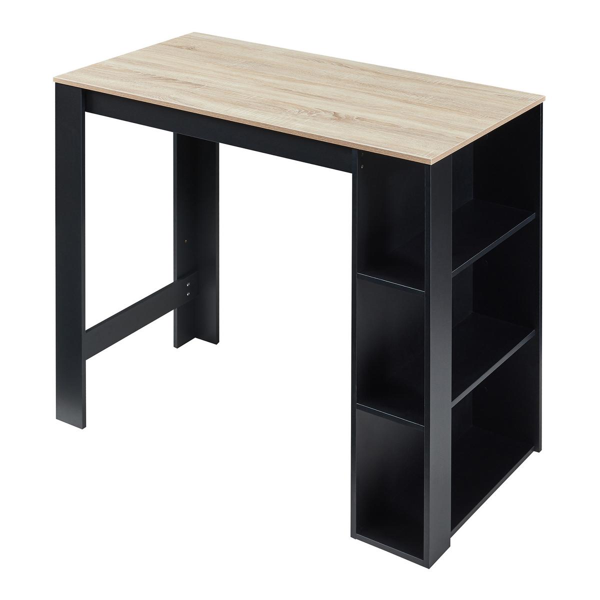 BARTISCH Danderyd - Eichefarben/Schwarz, Holzwerkstoff (60/120/105.5cm) - [en.casa]