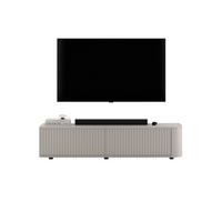 TV-LOWBOARD Aurora Kaschmir matt 140 cm mit niedrigen Füßen - Kaschmir, Holzwerkstoff (140/31/35cm) - Meble Lindner