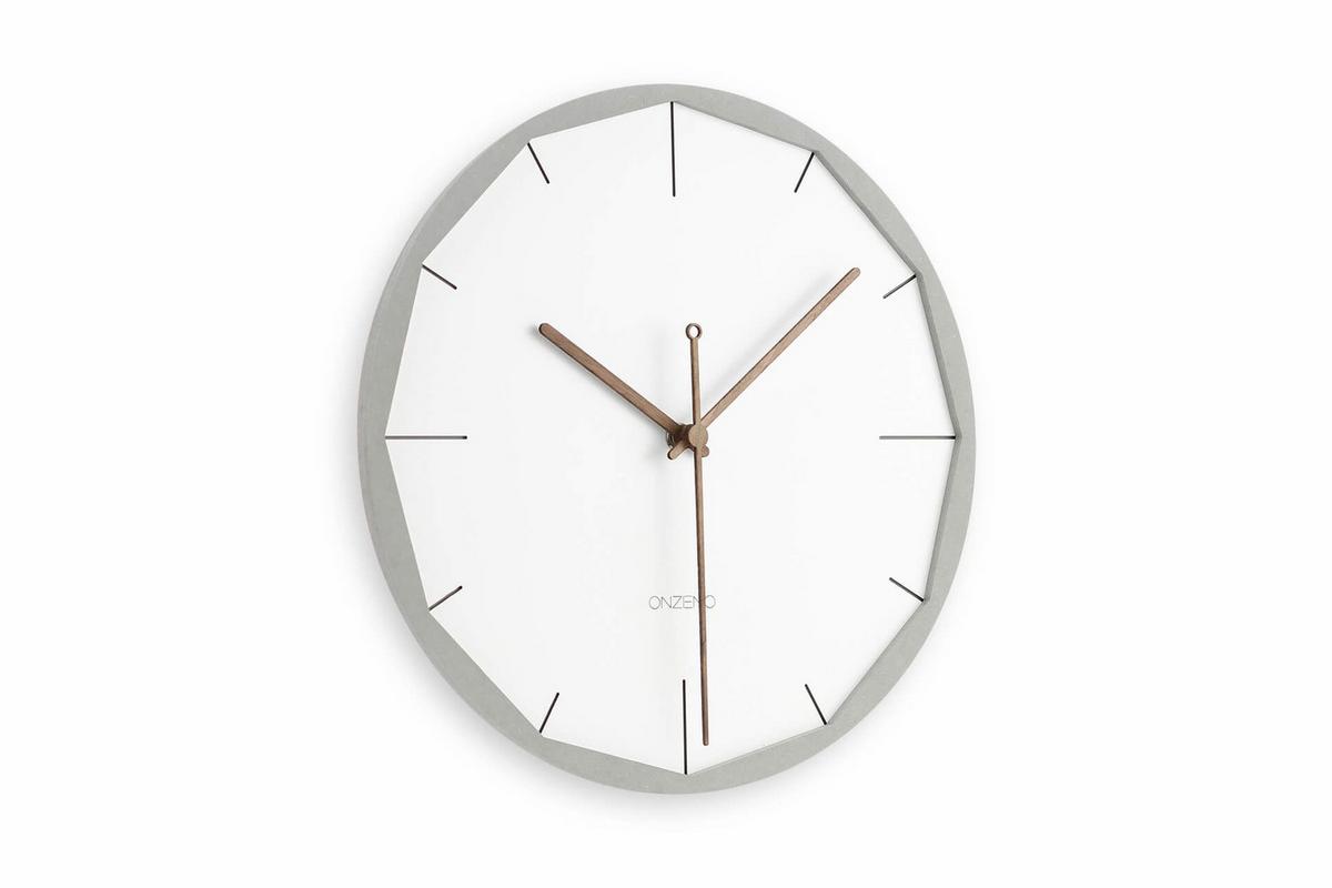 WANDUHR Design Weiß 29/29 cm - Weiß, Holzwerkstoff (29/29/1cm) - ONZENO