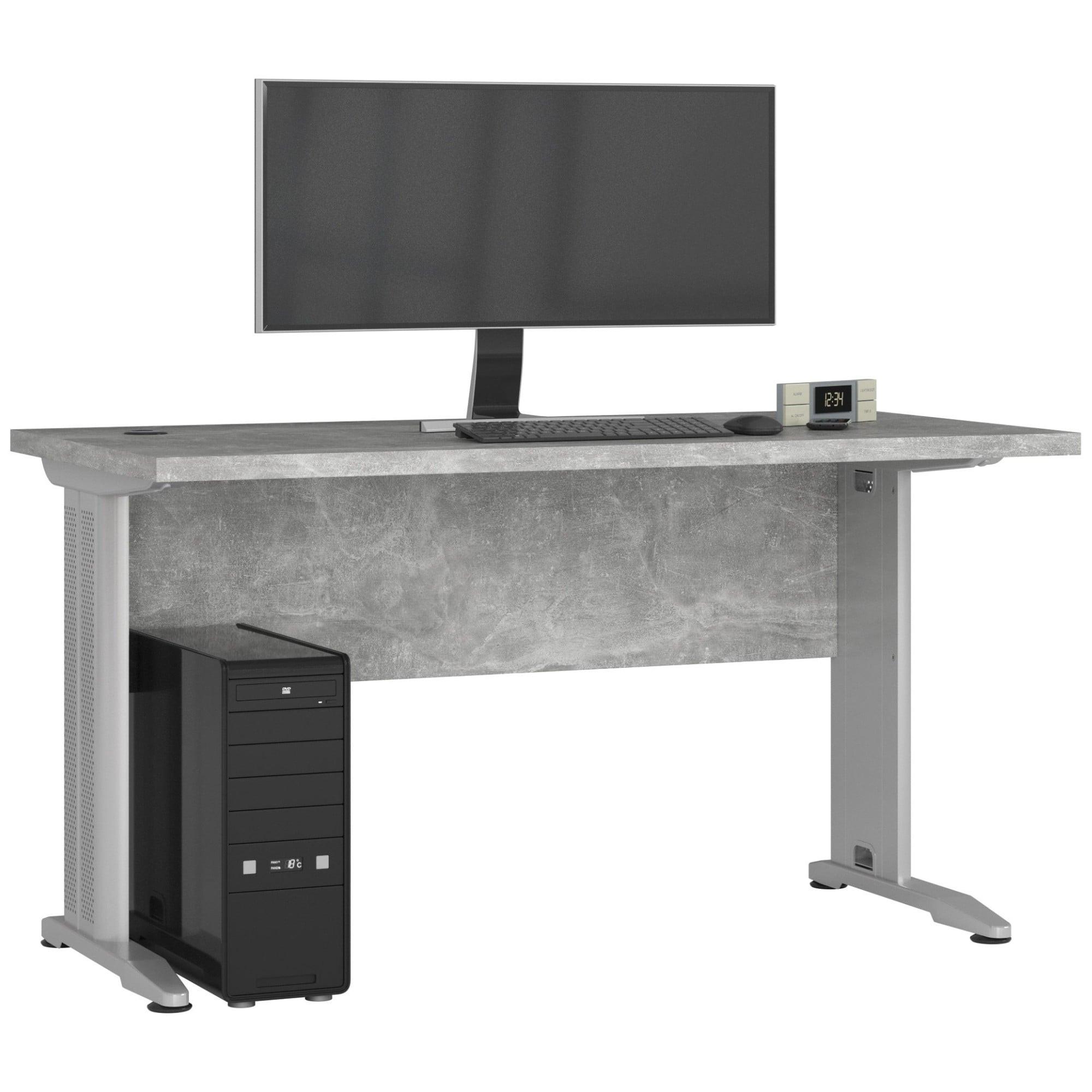 SCHREIBTISCH Beton 76/135/60 - Grau, Holzwerkstoff (60/135/76cm) - RAUMHIRSCH FURNITURE