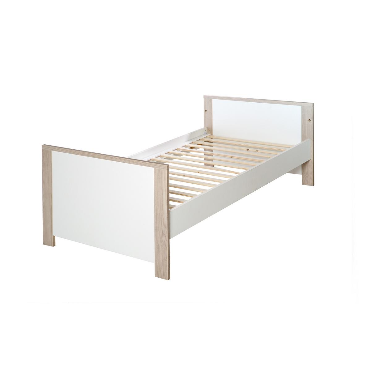 KOMPLETTBETTSETT Olaf 70 x 140 cm - Weiß, Holzwerkstoff (76/82/142.5cm) - Roba