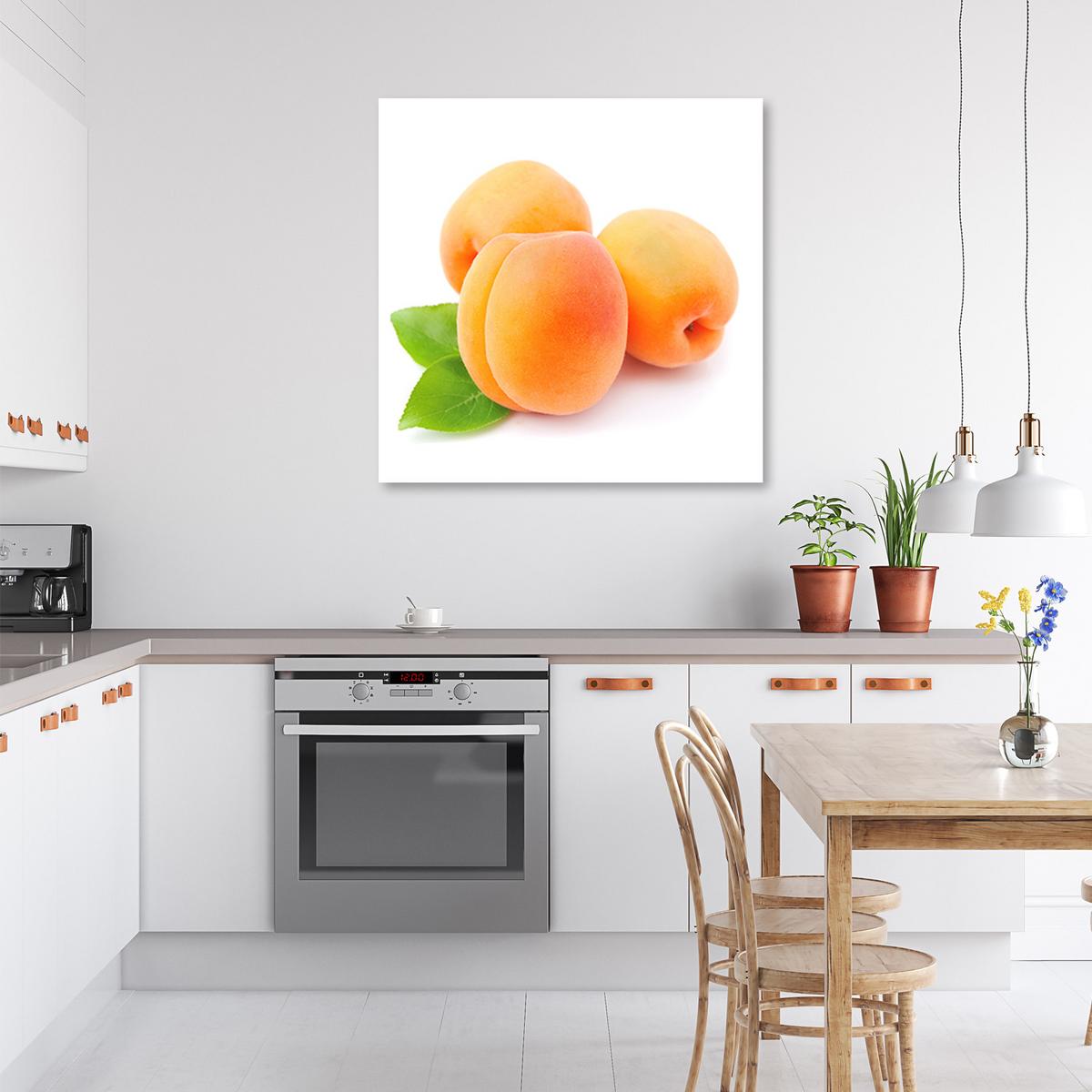 WANDBILD aprikose obst - Orange, Textil (40/40cm) - Feeby