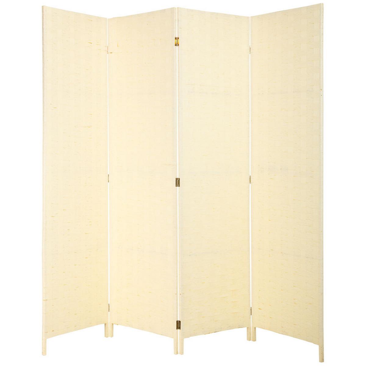 PARAVENT aus geflochtenem Papier mit 4 PANEELE, 3x180cm - Beige, Papier (200/180/3cm) - Wanderlust