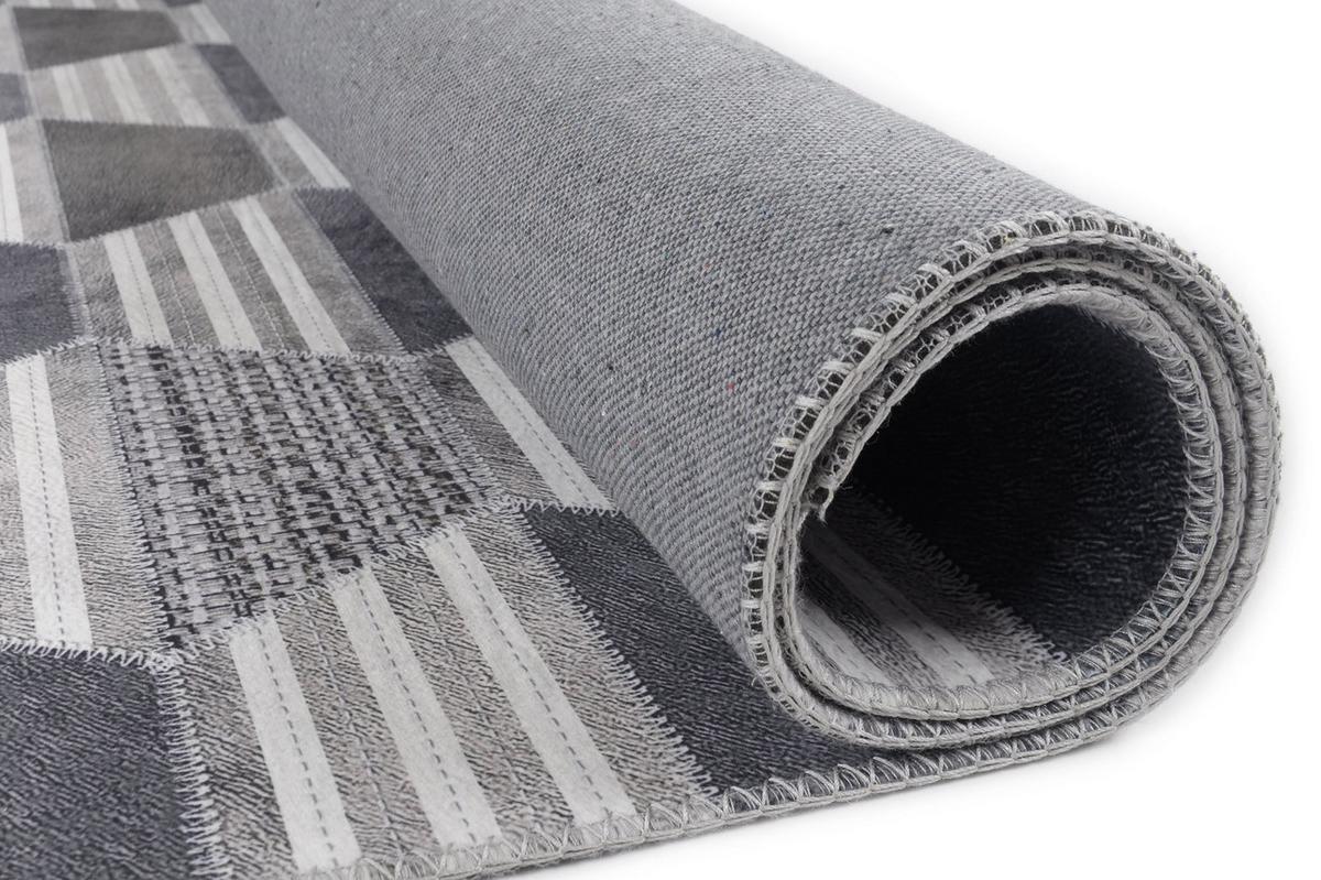 KURZFLORTEPPICH Serena 120x170 cm - Grau, Textil (120/170cm) - Gino Falcone