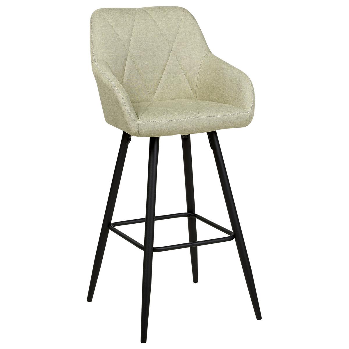 BARSTUHL 2er-Set Polsterbezug Grün Darien - Grün, Textil/Metall (47/104/47cm) - Beliani