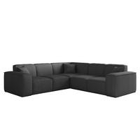 SOFA Celes Premium Stoff Scala - Anthrazit, Holzwerkstoff/Textil (246/246cm) - Fun Möbel