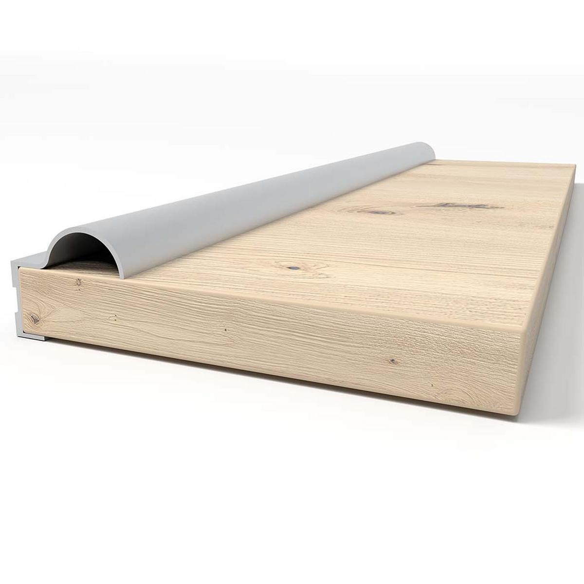 SCHWEBETÜRENSCHRANK 183/218/61 cm 2-türig Bella 03 Schwarz, Weiß - Alufarben/Schwarz, Glas/Holzwerkstoff (183/218/61cm) - imoebel24