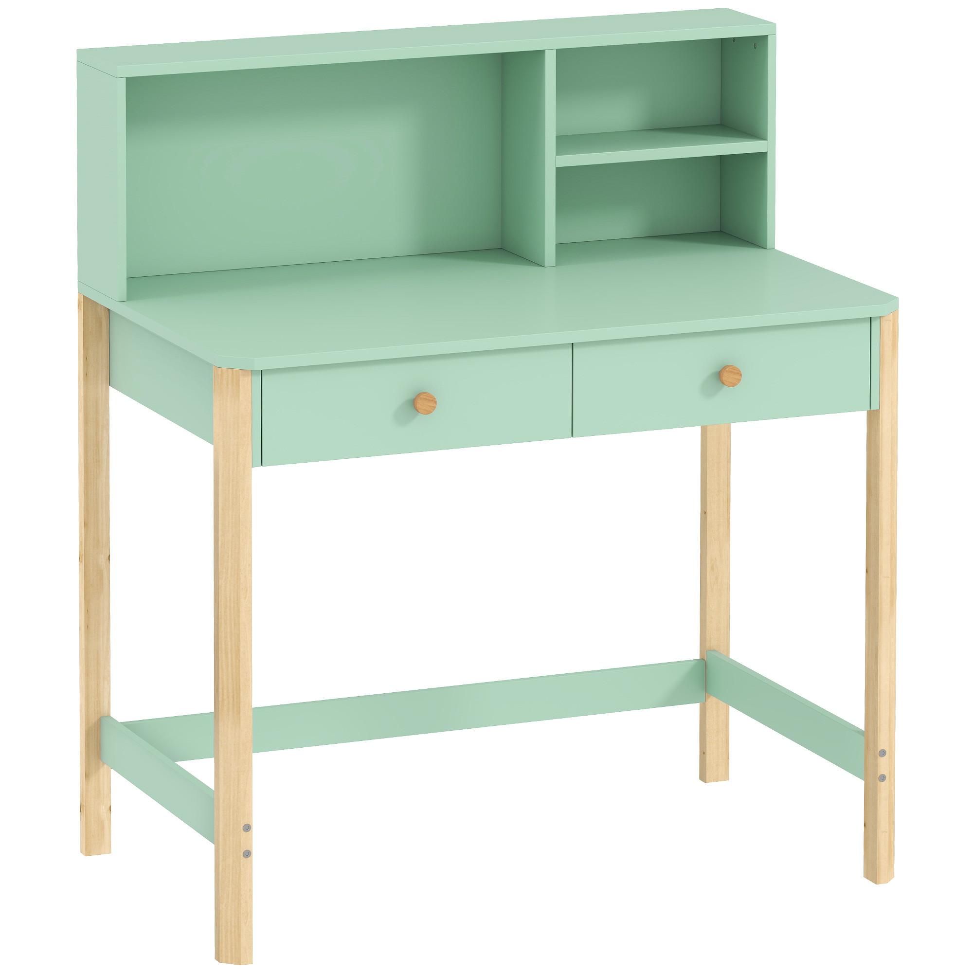 KINDERTISCH MDF Kiefernholz Grün - Naturfarben/Grün, Holz/Holzwerkstoff (52/105/90cm) - AIYAPLAY
