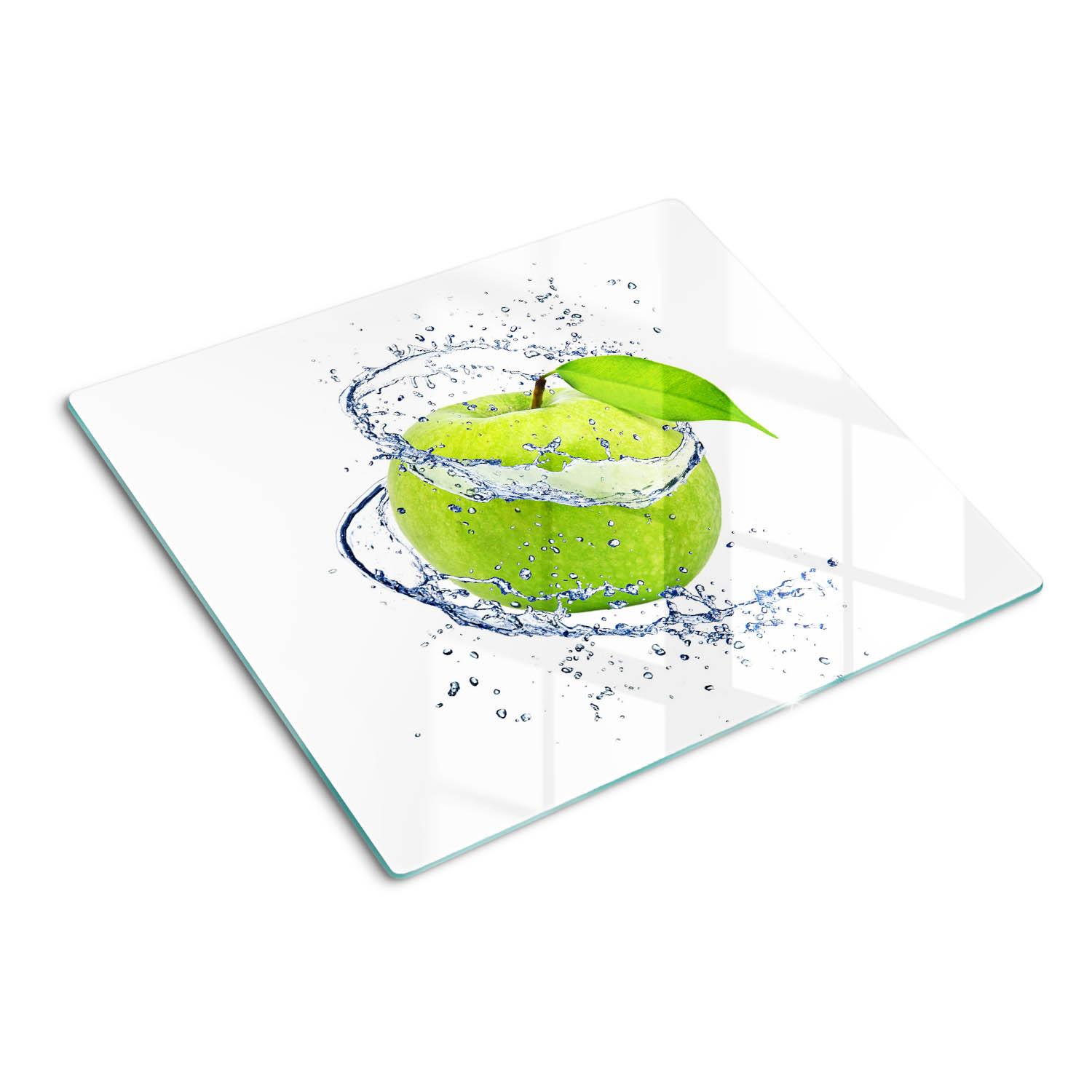 GLASPLATTE 60x52 cm Grüner Apfel - Grün, Glas (60/0.4/52cm) - TULUP
