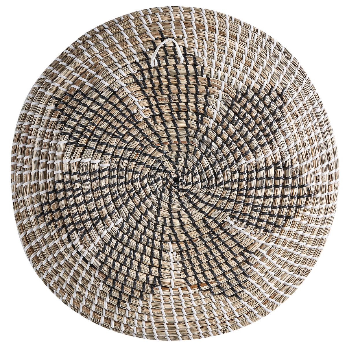 WANDDEKORATION Seegras beige Cantho - Beige, Naturmaterialien (40/40/7cm) - Beliani