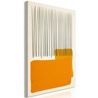 KUNSTDRUCK Orange 40/60 cm - Orange/Grau, Textil (40/60cm) - KUNSTLOFT
