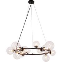 PENDELLEUCHTE Oliver 80/79.5/171 cm - Transparent, Metall (80/79.5/171cm) - ZMH