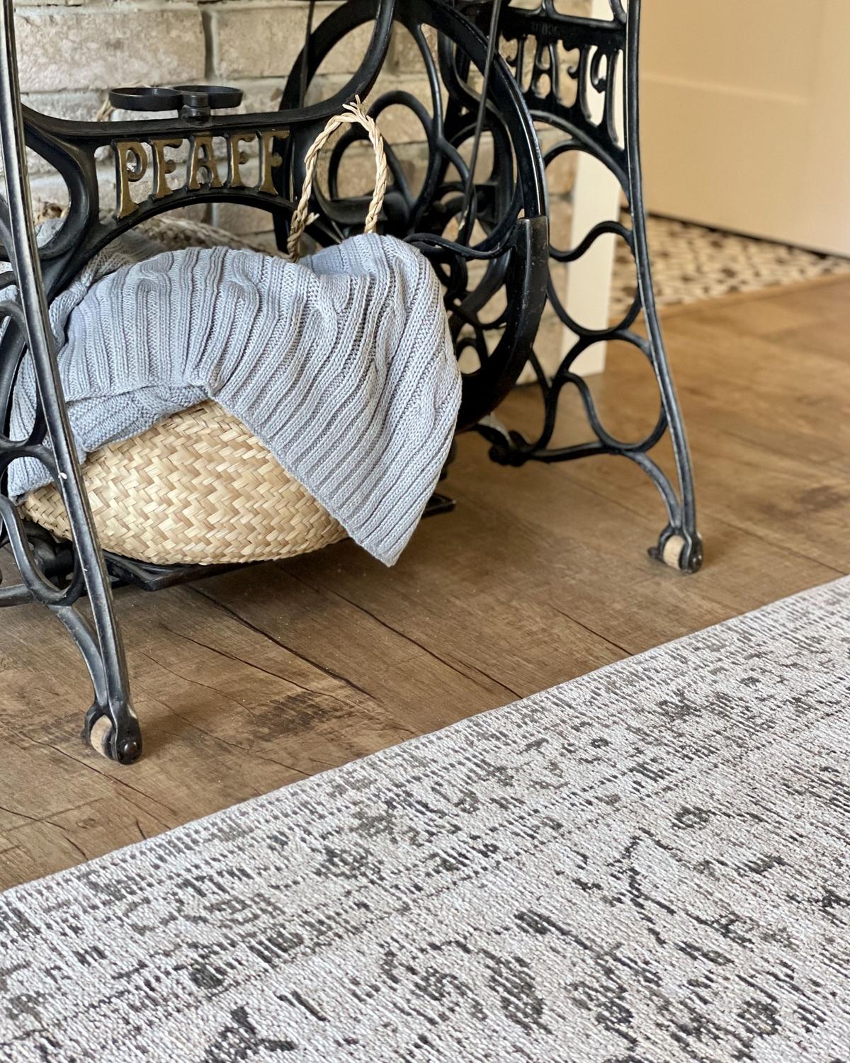 DECKE Hellgrau Anamur 180/110 cm - Hellgrau, Naturmaterialen/Textil (110/180cm) - Beliani