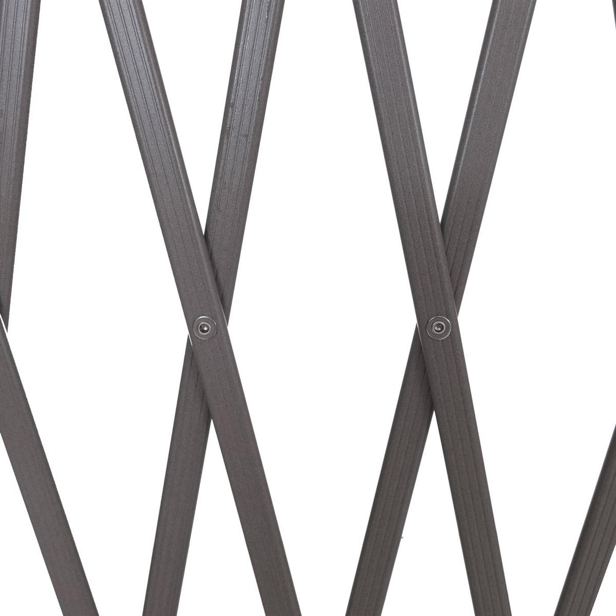 RANKGITTER Grau - Grau, Metall (90/152/35cm) - MCW
