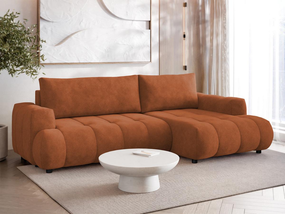 ECKSOFA Haiti, Seite: Rechts 2R+LC - Schwarz/Bronzefarben, Holz/Textil (276/156cm) - MIRJAN24