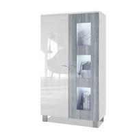VITRINE Denjo Tür in Avola-Anthrazit - Anthrazit, Holzwerkstoff (71/129/35cm) - Vladon