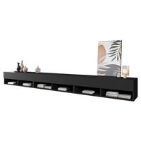 TV-LOWBOARD A300 mit weißer LED Beleuchtung - Graphitfarben, Holzwerkstoff (300/32/33cm) - MIRJAN24