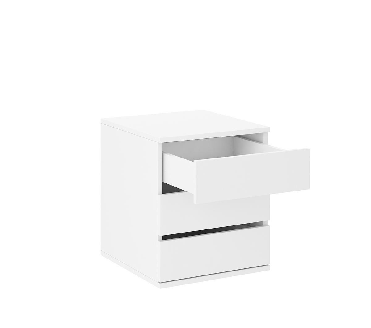 SCHUBKASTENEINSATZ Storicos Weiß 38,6/51,3/50 cm - Modern - Weiß, Holzwerkstoff/Kunststoff (38.6/51.3/50cm) - AX Living