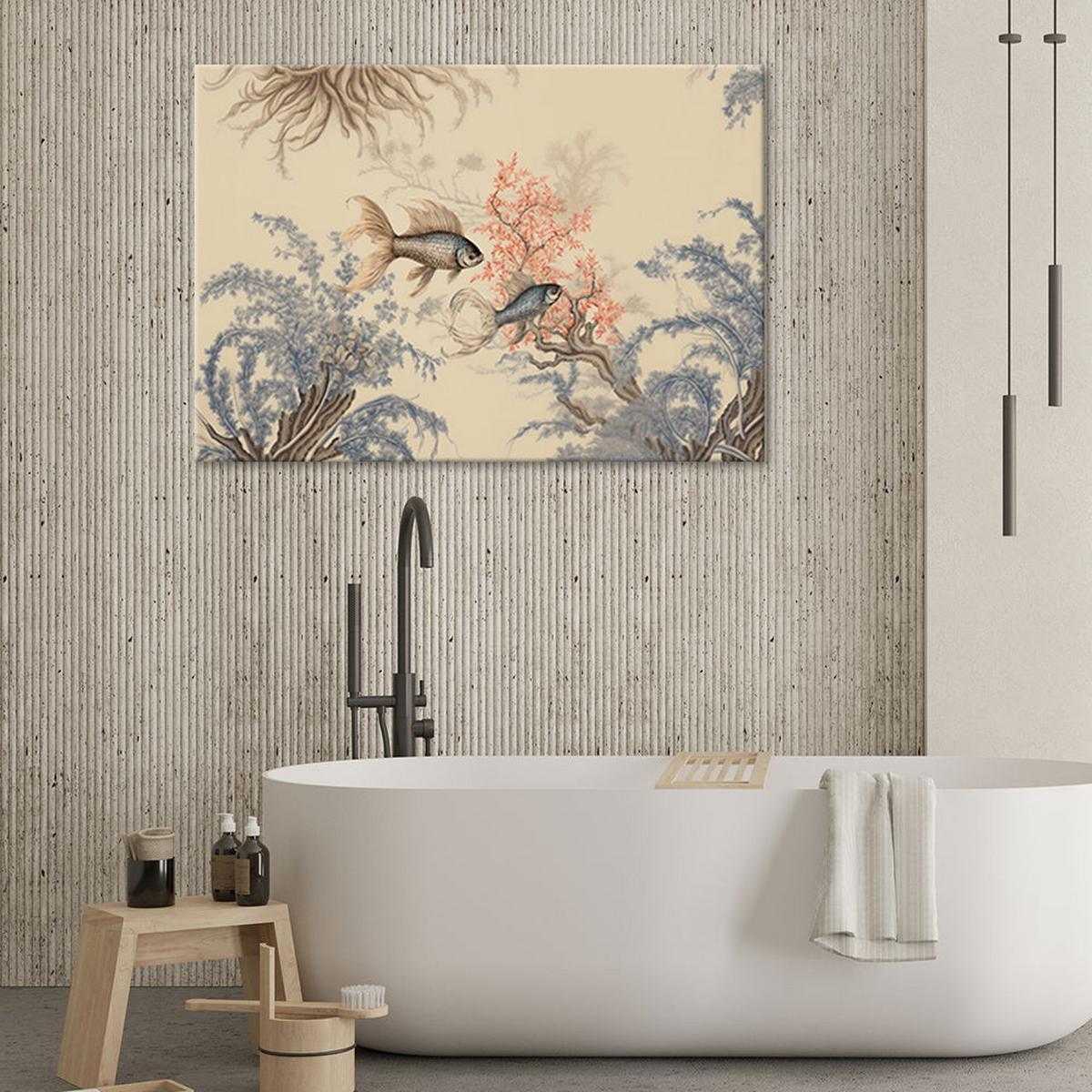 KUNSTDRUCK Beige 60/40 cm - Beige, Textil (60/40cm) - KUNSTLOFT