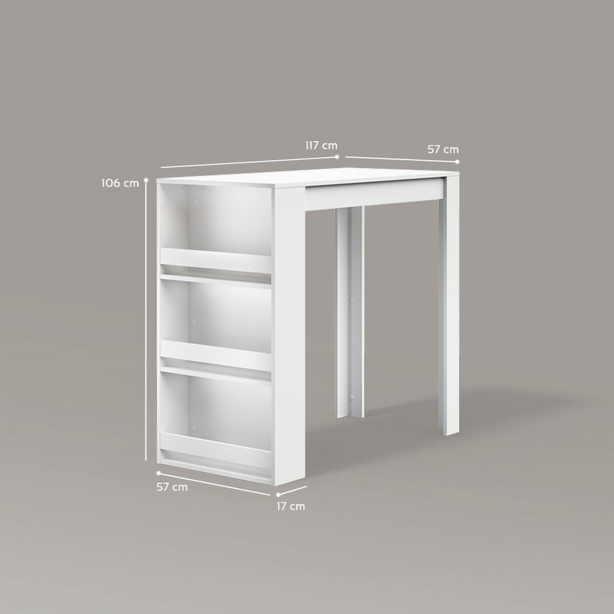 BARTISCH Regusa Weiß 57 x 117 cm - Weiß, Holzwerkstoff (117/57/106cm) - Livinity®