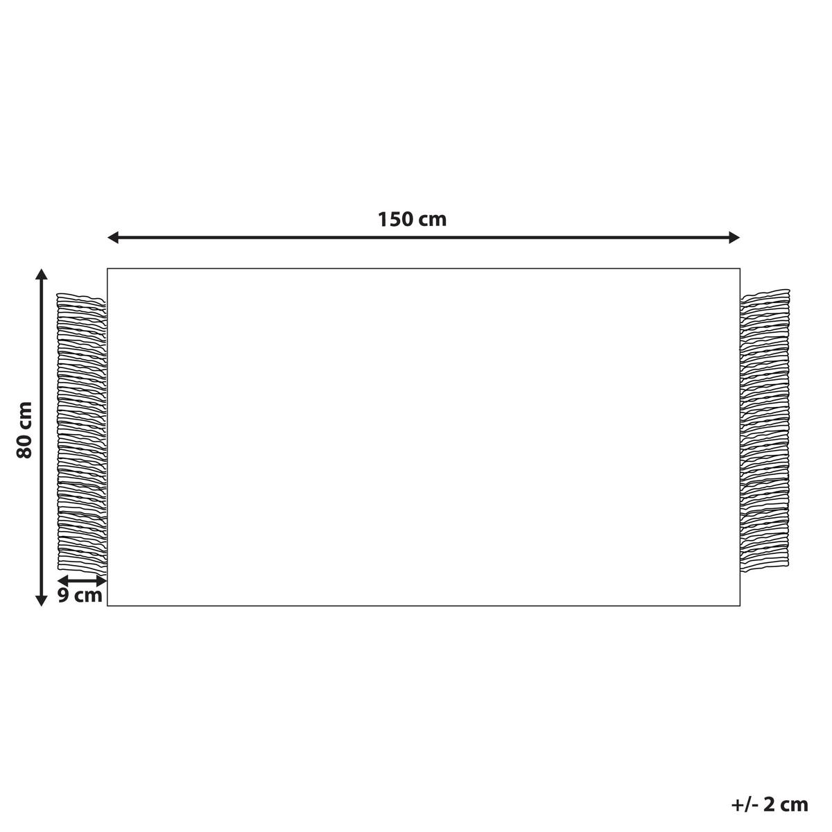 KURZFLOR-TEPPICH Tatlisu 150/80 cm - Grau, Textil (80/150cm) - Beliani