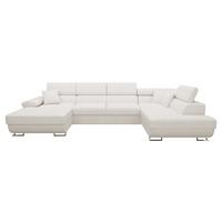 WOHNLANDSCHAFT Cotere Bis Premium, Seite: Rechts - Creme, Holz/Textil (345/91/202cm) - MIRJAN24