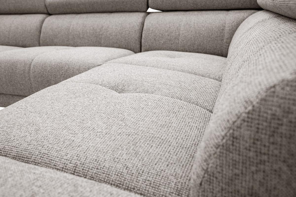 ECKSOFA FIERO 5-Sitzer mit 1 Relaxfunktion, taupe - Taupe, Holzwerkstoff/Textil (290/228cm) - Wozimo