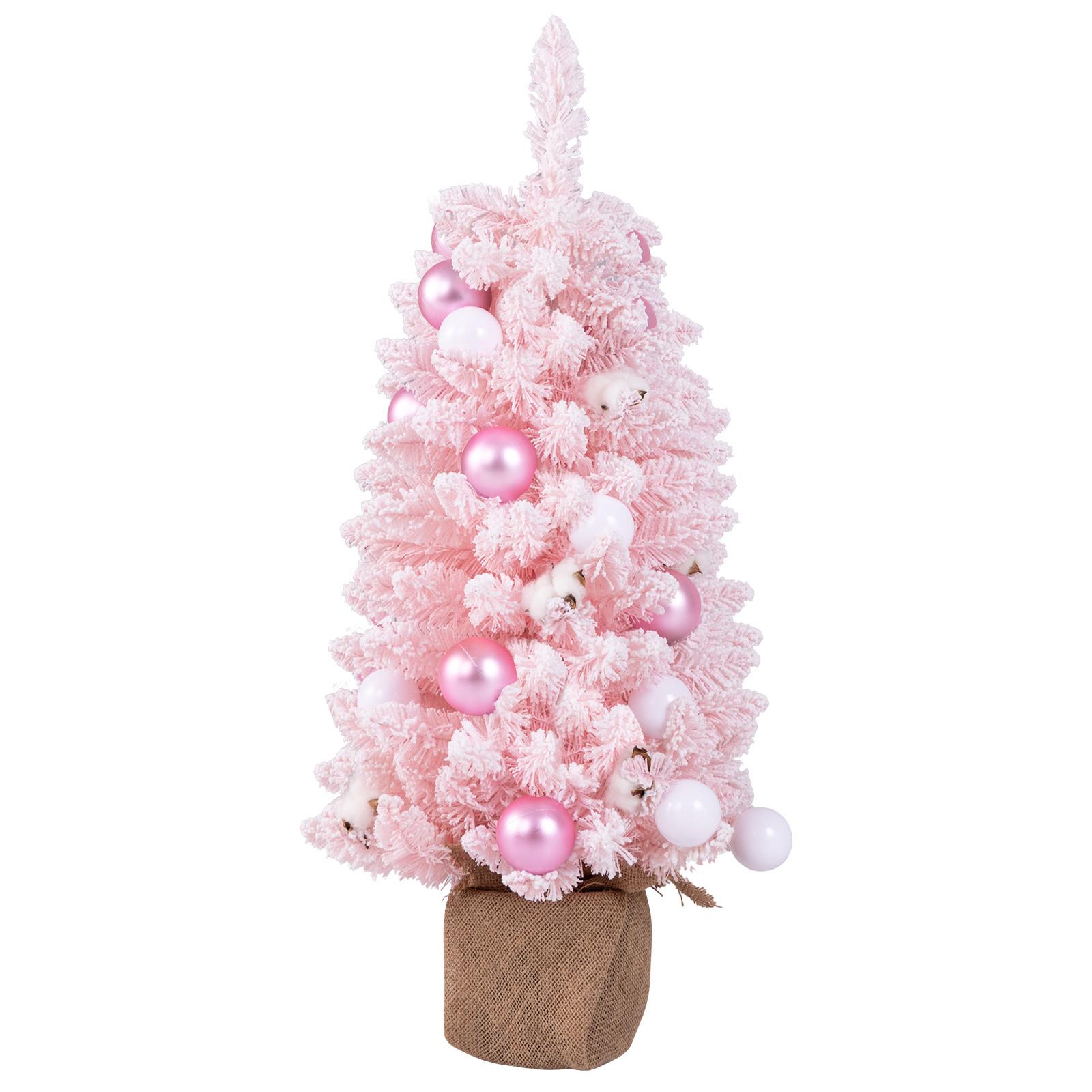 WEIHNACHTSBAUM Mini Pink - Pink, Kunststoff (90cm) - COSTWAY