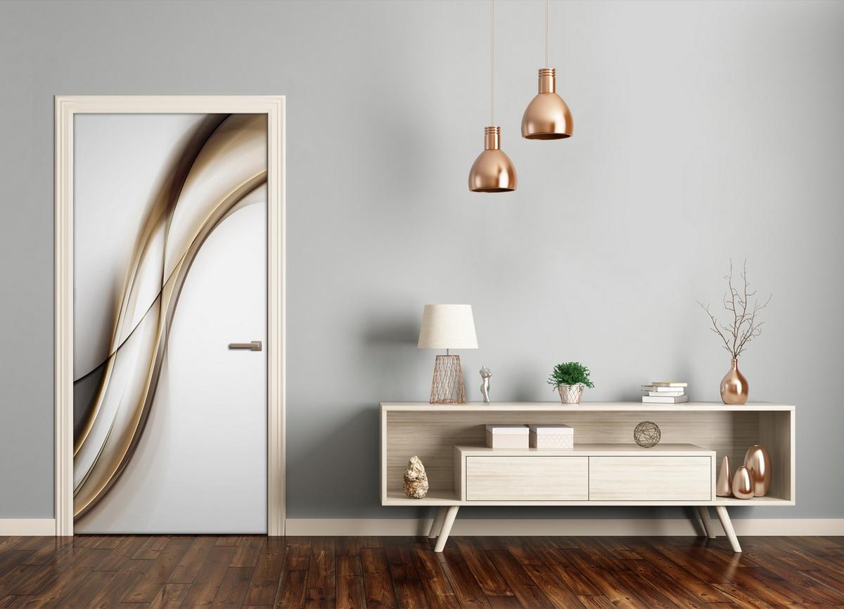 TÜRAUFKLEBER 85x205 cm Dekorativ für Türen - Cappuccino, Kunststoff (85/205/0.01cm) - TULUP