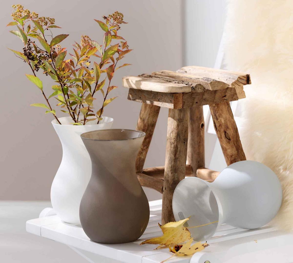 VASE Annalena Weiß 18 cm - Weiß, Glas (12/18cm) - Ritzenhoff Breker