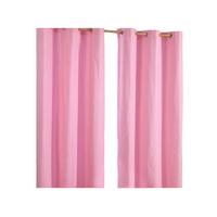 ÖSENVORHANG blickdicht 2er-Set, 117/137 cm - Rosa, Textil (117/137cm) - Homescapes