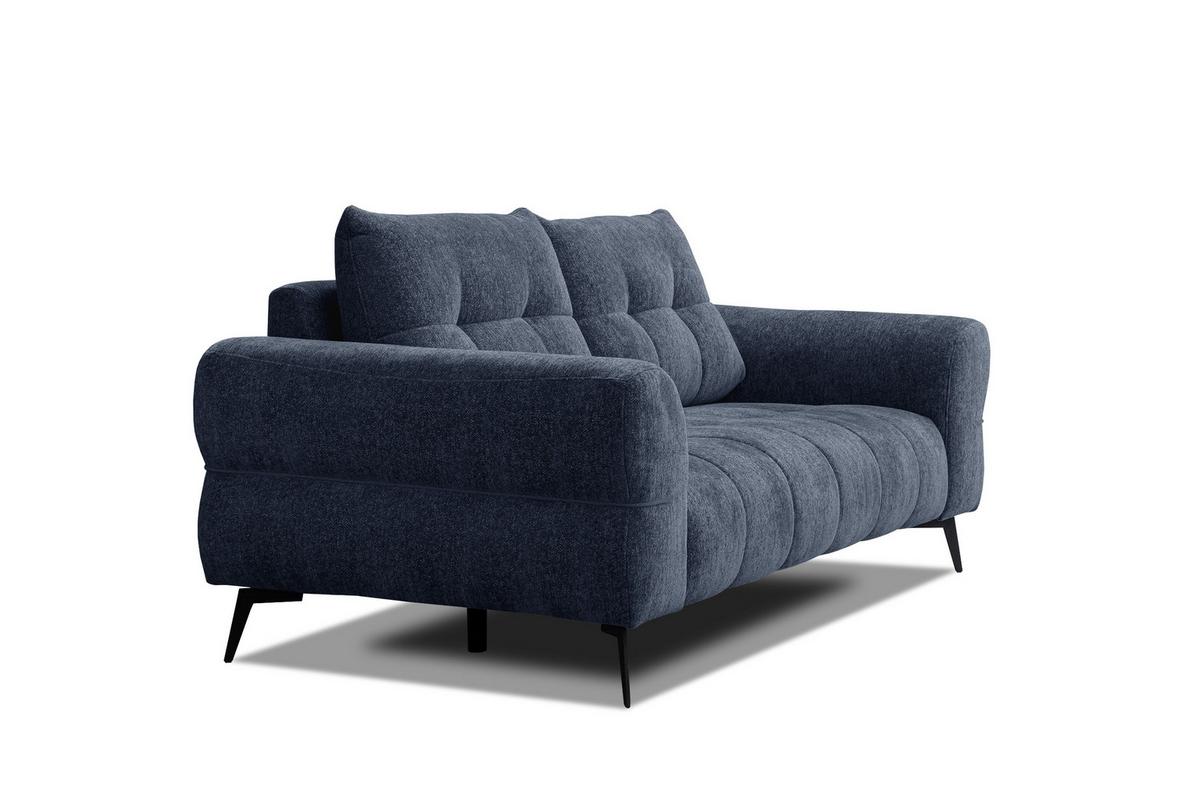 SOFA SALVINI 2,5-Sitzer, dunkelblau - Dunkelblau, Holz/Textil (206/88/99cm) - Wozimo