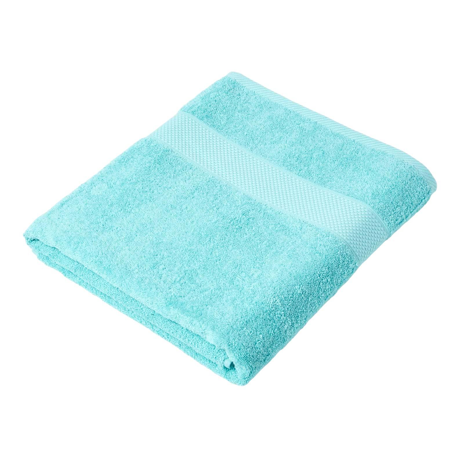 BADETUCH Essential aqua 100/150 cm - Türkis, Textil (100/150cm) - Homescapes