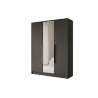 KLEIDERSCHRANK - LESE - 150 - Schwarz - Goldfarben/Schwarz, Holzwerkstoff (150/200/51cm) - ALTDECOR