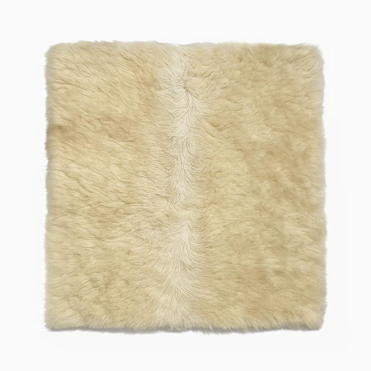 SITZAUFLAGE Schaffell Kurzhaar Creme rund/eckig 30 cm - Creme, Fell (30/30cm) - Provellus
