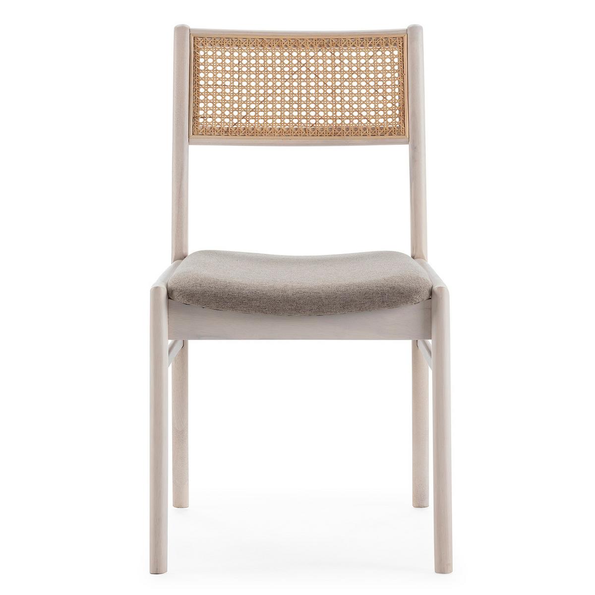 STUHL-SET 2 Vilma Weiß Wash, Massivholz - Weiß, Holz (45/83/54cm) - VS Venta-stock